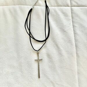 Silver Cross Pendant Necklace